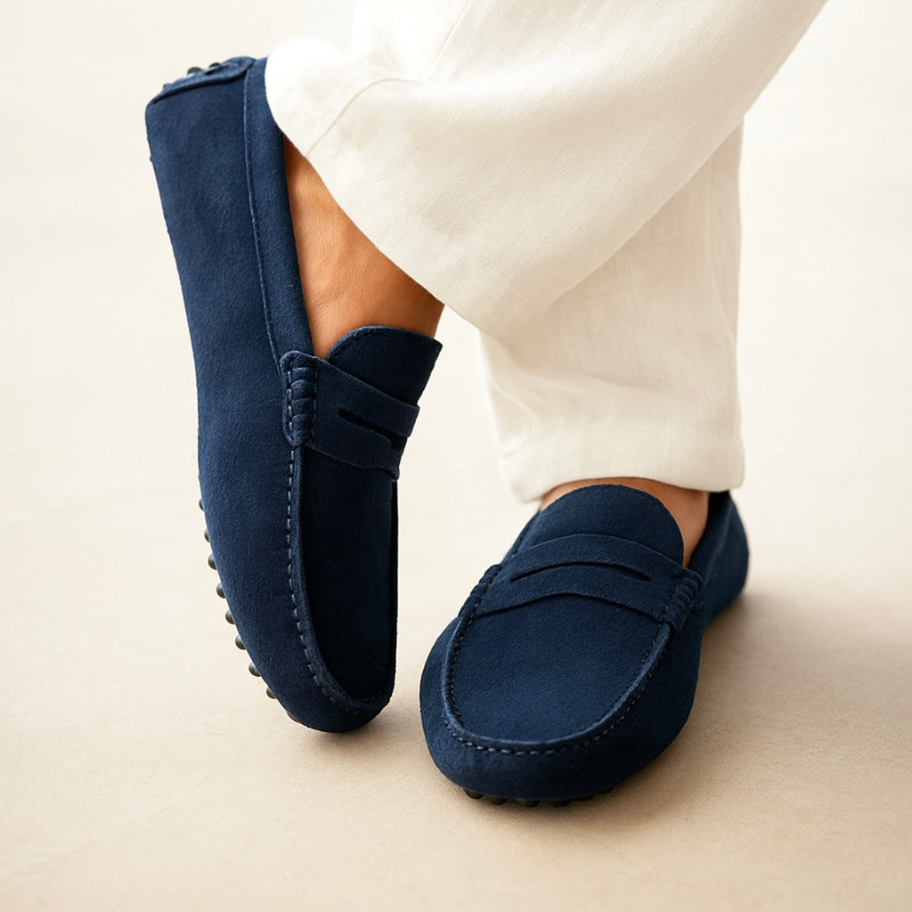 Suede Boat Loafers