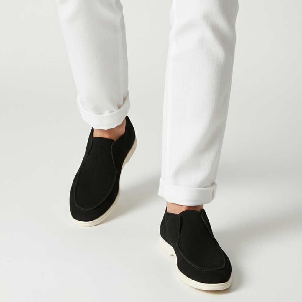 High Suede Loafers