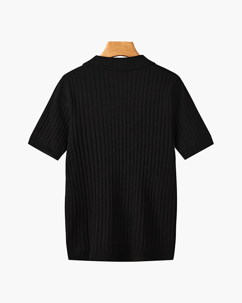 GIMCHEON Knitted Polo Shirt