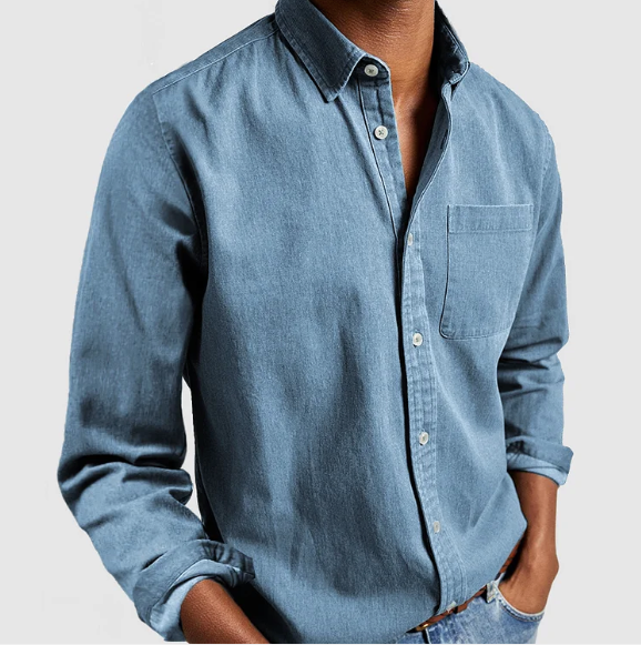 LUGANO Cotton Denim Blend Shirt